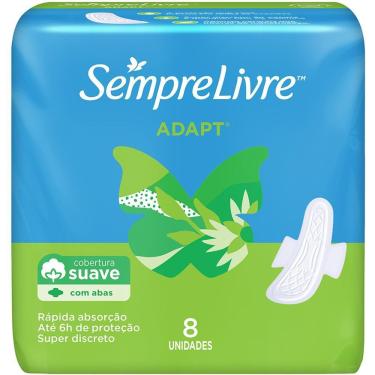 Imagem de Absorvente Sempre Livre® Adapt® Suave com Abas 8 unidades