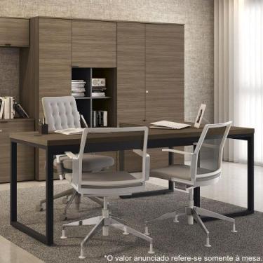 Imagem de Mesa para Escritório Estilo Industrial 1,90m Pés de Aço Frame F190 Kap