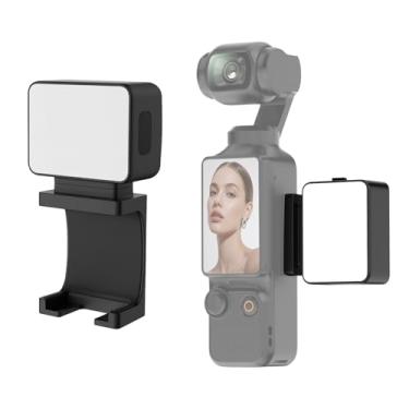 Imagem de ULANZI LM001 Mini luz magnética para DJI Osmo Pocket 3, 500mAh, 5800K, CRI ≥95, resistência à água IPX4, luz de enchimento auxiliar de LED recarregável USB C de 2W, brilho ajustável em 3 níveis