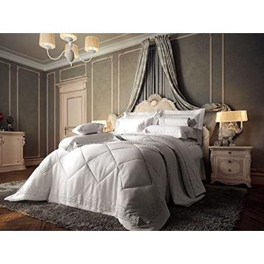 Imagem de JOGO DE LENÇOL CHATEAU VERSAILLES - BRANCO REAL - CETIM 400 FIOS - QUEEN 4 PÇS