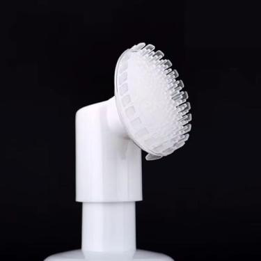 Imagem de Frasco Pump Espumador com Escova de Silicone – Limpeza Facial Suave, Profunda e Reutilizável 200ml