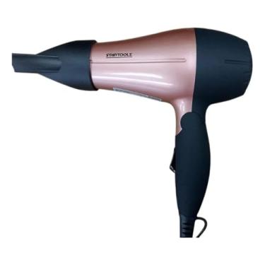 Imagem de Secador de Cabelo Dobrável 1200W Bivolt Manual com Chave Seletora 2 Níveis de Temperatura Portátil Elétrico Profissional Potente (Rosa)