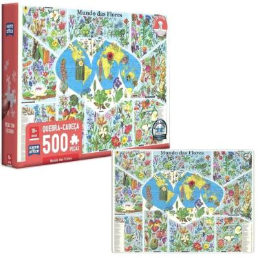 Imagem de Quebra-Cabeça 500 Peças Mundo Das Flores Suave Toyster