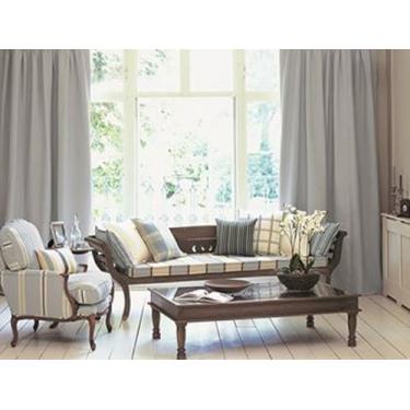 Imagem de Cortina Blackout,100% Corta Luz, Trilho Suíço MINI Dupla Face, 2,80m x 2,90m, PVC (Branco gelo)