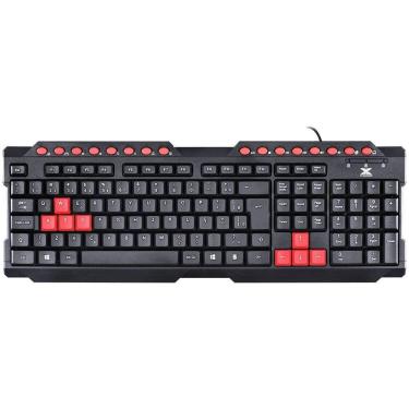 Imagem de Teclado Gamer Vx Gaming Dragon V2 Abnt2 1.8m Preto Com Vermelho - Gt100