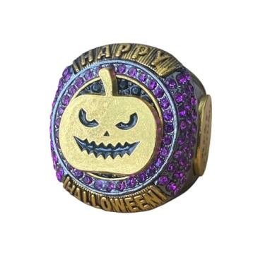 Imagem de Legacy Rings Prêmio Medalha de Prêmio de Melhor Campeonato de Fantasia de Halloween para Crianças ou Adultos Festa à Fantasia (Pedras Roxas)