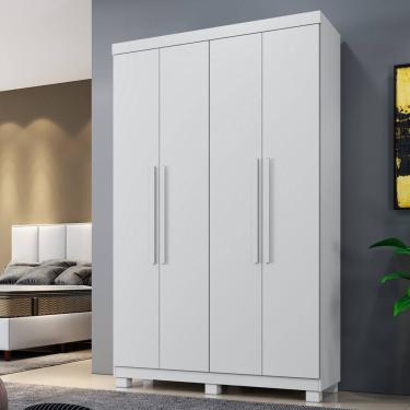 Imagem de Guarda Roupa Solteiro 4 Portas com Pés Milão Benetil
