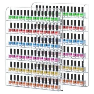 Imagem de Prateleiras de parede para esmaltes FEMELI, pacote com 2, contém 240 g