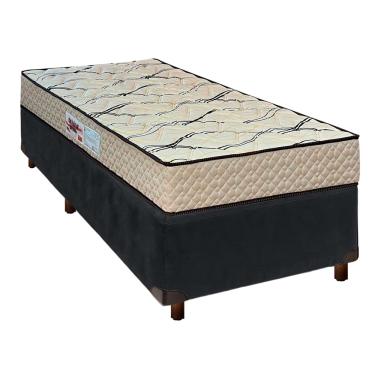 Imagem de Conjunto Cama Box Cinza Solteiro + Colchão D33 Maxsono Paropas