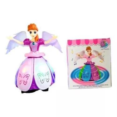 Imagem de Brinquedo fada brilhante musical com luzes e giratória - TOYS