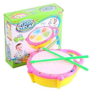Imagem de Tambor Infantil Musical Com Luz E Som Flash Drum - Peng Zhan