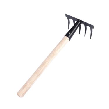 Imagem de Baoblaze a raquia de água do mar aço de água do mar de aço fundido de areia de areia de dente de areia para transplante de bomte de bomte de praia no quintal , 5 Dentes