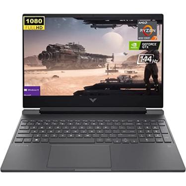 Imagem de HP Victus Laptop para jogos FHD de 15,6 polegadas, processador AMD Ryzen 7 5800H de 8 núcleos, NVIDIA GeForce RTX 3050 Ti, 16 GB de RAM, 512 GB SSD, Bluetooth, HDMI, webcam, Windows 11 Home, preto