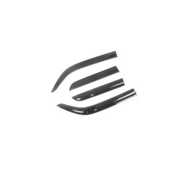 Imagem de GRJQRKHZ Defletor de janela lateral de carro para N&issan Navara D40 2004-2015 Weathershied viseira de porta vento sol proteção chuva janela lateral defletores de vento