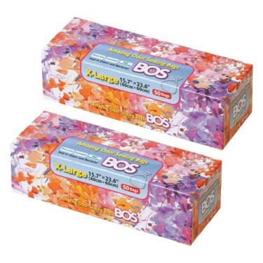 Imagem de Sacos de lixo BOS Odor-Sealing descartáveis sem perfume XL 100ct