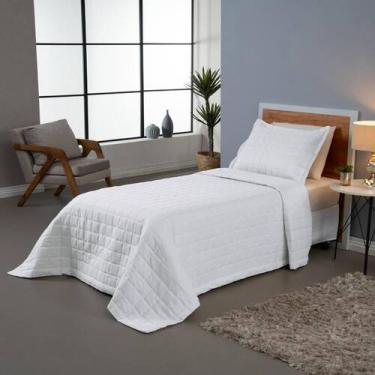 Imagem de Kit 2 Pçs Cobre Leito Solteiro Soft Dupla Face Matelado - Valle Distri