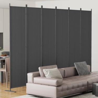 Imagem de Divisória de quarto Helios&Hestia de 6 painéis 180x210cm cinza escuro