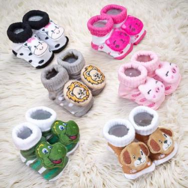 Imagem de Pantufas De Bichinhos Para Bebês Até 12 Meses - Era Uma Vez, Leão bege