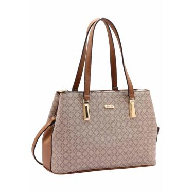 Imagem de Bolsa Feminina Tote Transversal Chenson 3484842 Monograma