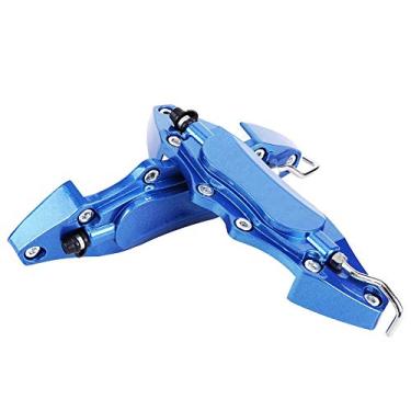 Imagem de Generic Protetor de Pinça de Freio, Capa de Pinça de Freio Alta Dureza Anti Oxidação Pequena Liga de Alumínio 2 Peças para Carro de Cubo de Roda de 14 Polegadas-15 Polegadas (Azul)