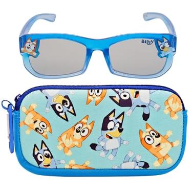Imagem de ARKAID Óculos de sol infantis Bluey com estojo macio | Conjunto oficial de 2 peças Bluey e Bingo | UV 400 | Tamanho único para a maioria das crianças