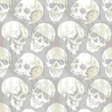 Imagem de Papel de Parede Adesivo Caveiras 802 Rolo 0,58x3M