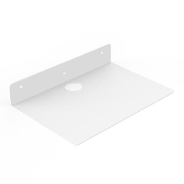 Imagem de Prateleiras flutuantes de metal para prateleira de livros de parede, prateleira de banheiro suspensa, quarto, vaso sanitário, cozinha, prateleira de armazenamento de sala de estar, borda de imagem de