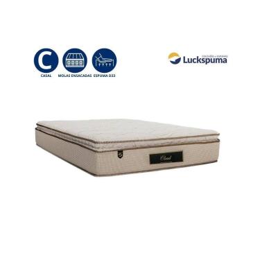 Imagem de Colchão Casal Cloud Molas Ensacadas Pillow Top 138x188x32 Luckspuma