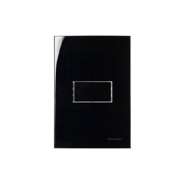 Imagem de Interruptor Simples Margirius Sleek 10A Placa4X2 Preto Ebony