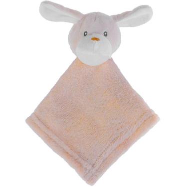 Imagem de Naninha Para Meninas Coral Fleece 100% Poliéster 27x27cm Cachorrinho