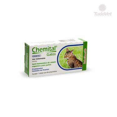 Imagem de Chemital Gatos - 4 comprimidos