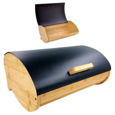 Imagem de Porta Pão Retrátil De Bambu Ideal Para Uma Cozinha Estilosa - GBG STOR