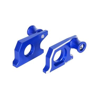 Imagem de GSX1300R Acessórios ajustadores de corrente de bloco de eixo traseiro compatíveis com Hayabusa GSX1300r 2008-2018 GSX-R 1000 / DL1000 / GSF1250S / GSX-S 1000/F Ferramenta de ajuste de correntes (azul)