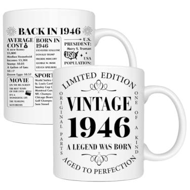 Imagem de NGLIV Presentes de aniversário de 80 anos para mulheres e homens, presentes legais para mulheres de 80 anos de idade, presente de trinta anos para 1946, presente para sua mãe, pai, irmã, melhores