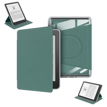 Imagem de GUKSRASO Capa para Kindle Paperwhite 10ª Geração 2018 (6", Modelo: PQ94WIF) – 360° Giratória, Capa Magnética Removível, Suporte Ajustável, Traseira Transparente, Auto Ligar/Desligar