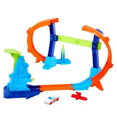 Imagem de Pista de acrobacias Hot Wheels Corkscrew Jump Champion - Mattel