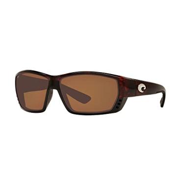 Imagem de Costa Del Mar Óculos de sol masculino armação tartaruga, lentes de cobre, 62 mm