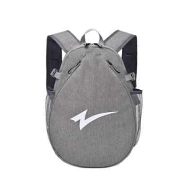 Imagem de predolo Mochila para Raquete de Tênis, Bolsa Portátil para Guardar Raquetes, Mochila para Uso Diário com Alça de Ombro Ajustável, Bolsa para Badminton para Tr, Cinza
