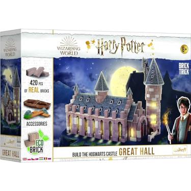 Imagem de Trefl Brick Trick Build with Bricks - Great Hall, Great Hall -Hogwarts, School of Magic, Eco-Friendly Bricks, DIY, Over 410 Bricks, Reusable