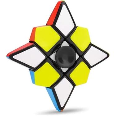 Imagem de Spinner Girador de Mão Quebra-cabeças Anti-ansiedade Cubo Mágico 1x3x3