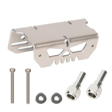 Imagem de 2MM Titanium Front Bumper Shock Absorber Protector for Arrma 1/8 Typhon 6S V5&TLR,Thick Front Shock Guards with Two Titanium Shock Towers Cover Armor AR330492,Bump Absorb-Titanium A