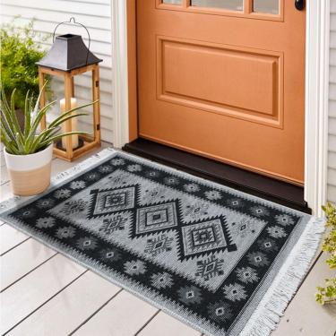 Imagem de 2 Tapete Capacho Algodão Luxo Grande Dupla Face Kcz2 60x90