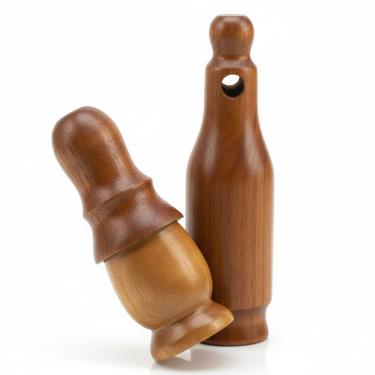 Imagem de 2 Apitos Premium Rola E Apito Profissional Madeira Aracuã