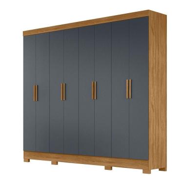 Imagem de Guarda Roupa 8 Portas Diplomata Freijó Cinza 911031 Moval