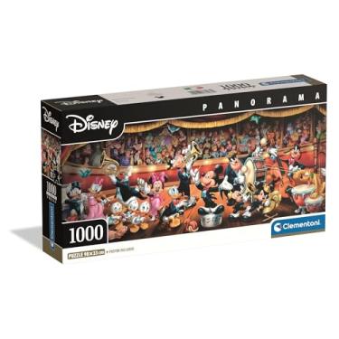 Imagem de Clementoni Quebra-cabeça panorama Disney Orchestra 1000 peças, caixa compacta - quebra-cabeça adulto de 14 a 99 anos, presente para homem e mulher, feito na Itália, 37067
