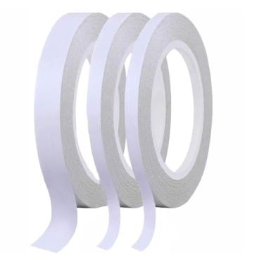 Imagem de Fita adesiva dupla face de 3 rolos, cola forte transparente para projetos de artesanato DIY