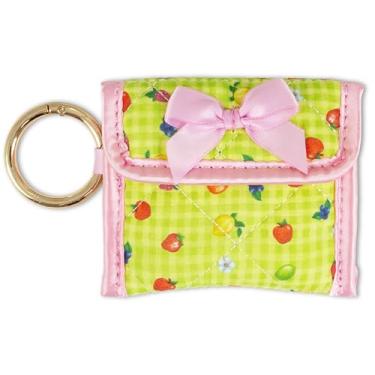 Imagem de Sonix Bolsa acolchoada para fones de ouvido | Berloque de bolsa de algodão premium para AirPods, capa de armazenamento de chaveiro com mosquetão | Morango Shortcake Berry Besties Rainbow