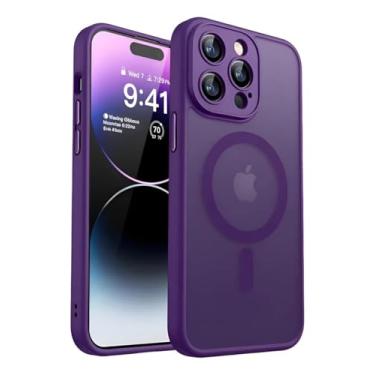 Imagem de Capinha Para iPhone com Carregamento Magnetico e Proteção de camera Anti Impacto Fosca (Violeta, iphone 16 pro)