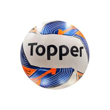 Imagem de Bola de Futebol Campo Samba Training Laranja, Azul e Preto-Topper