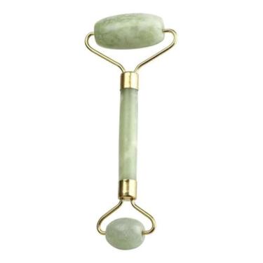 Imagem de Massageador Facial Pedra Jade Rolo De Massagem Anti Estresse - Geral